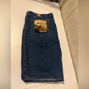 RK Brand Real Work Wear Blue Jean Shorts Blue Denim 100% Cotton Mens 48 NWT